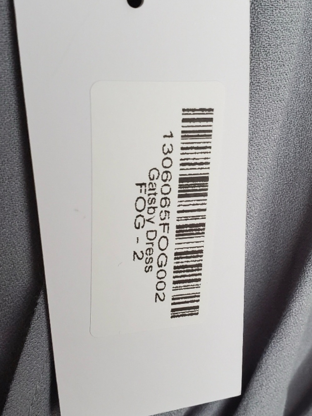 Reformation Gatsby Maxi Dress Fog Gray Twist Front Long Sleeve Size 2 NWT - Picture 5 of 7